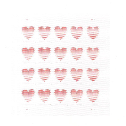 Made of Hearts Forever First Class Postage Stamps image 1