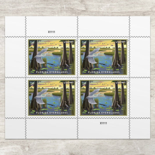 USPS 2023 Current Face Value Florida Everglades Priority Mail Postage Stamps image 0