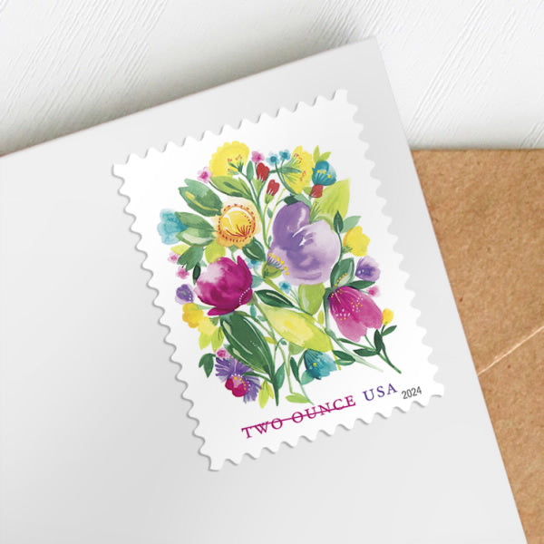 Wedding Blooms Two Ounce Forever First Class Postage Stamps image 2