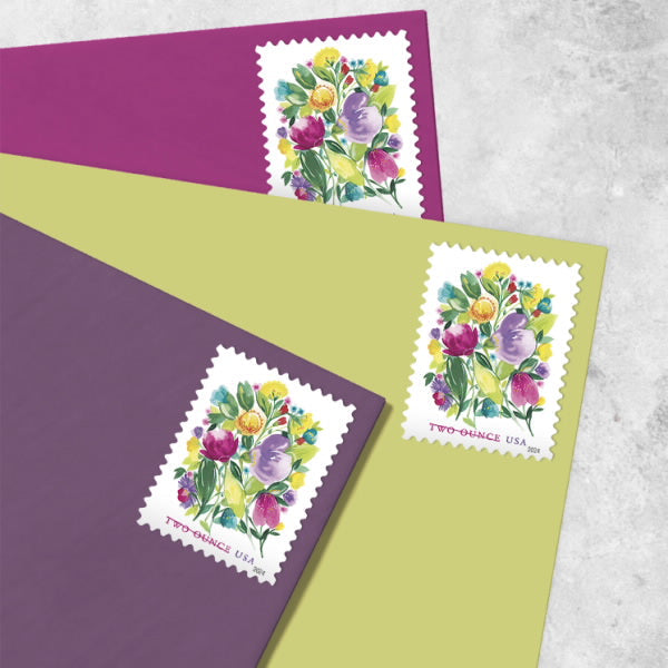 Wedding Blooms Two Ounce Forever First Class Postage Stamps image 3