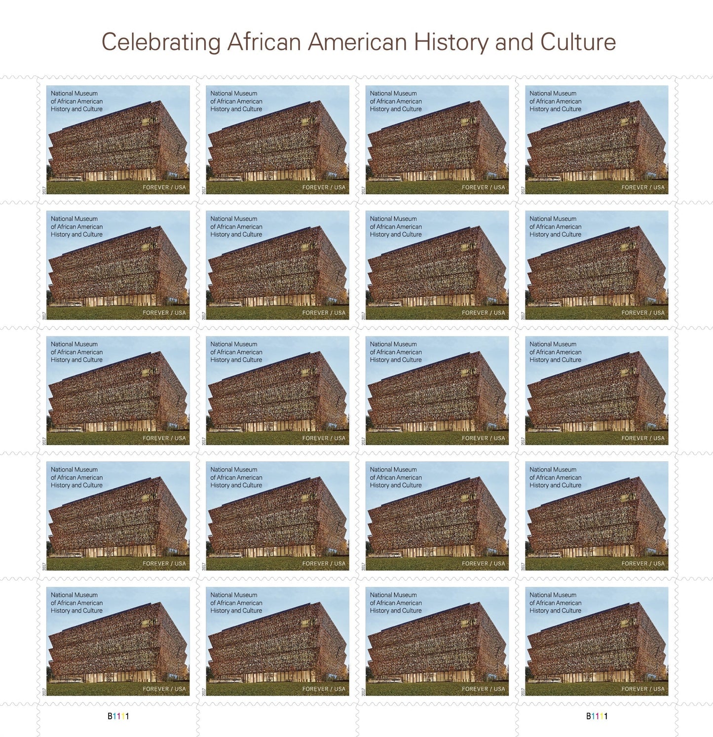Celebrating African American History and Culture Forever Postage Stamps