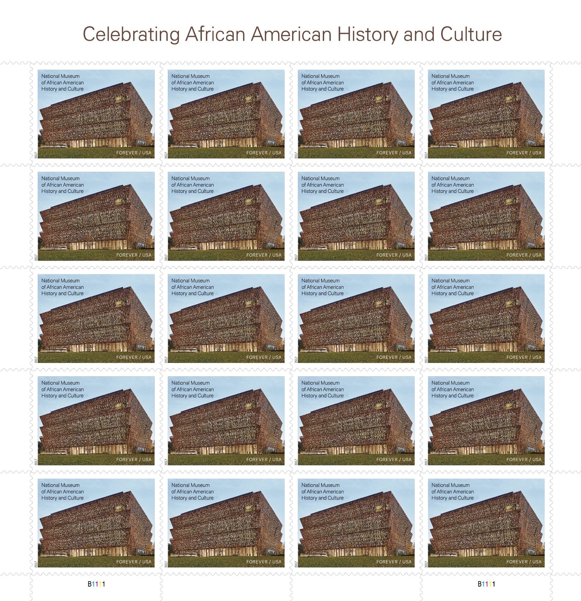 Celebrating African American History and Culture Forever Postage Stamps