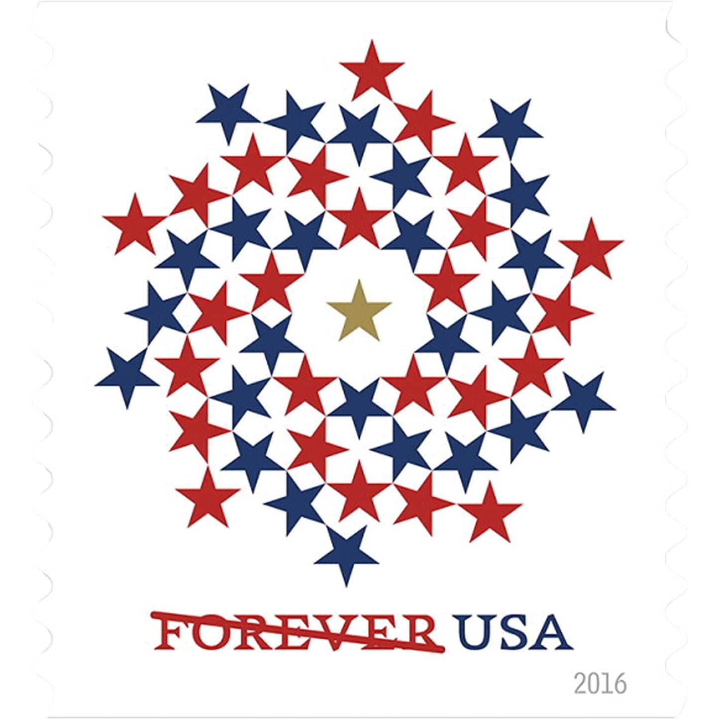 Patriotic Spiral Forever First Class Postage Stamps image 1