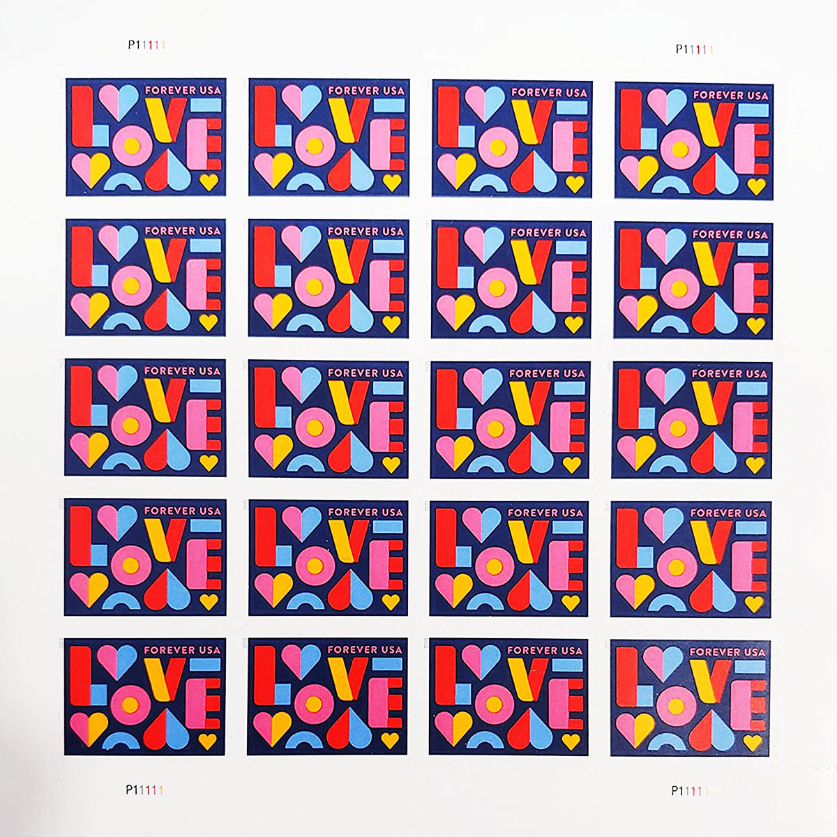2021 Love Forever First Class Postage Stamps image 0