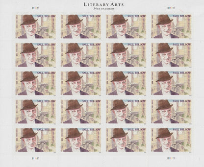 Literary Arts Saul Bellow Three Ounce Forever First Class Postage Stamps Fit CD image 0