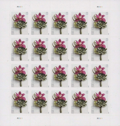 Contemporary Boutonniere Forever First Class Postage Stamps image 0