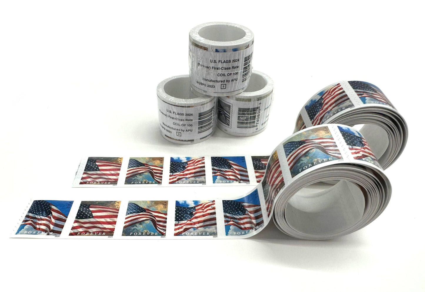 2024 US Flags Booklets /  Rolls Forever First Class Postage Stamps image 2