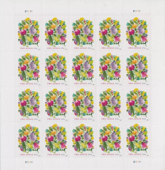 Wedding Blooms Two Ounce Forever First Class Postage Stamps image 0