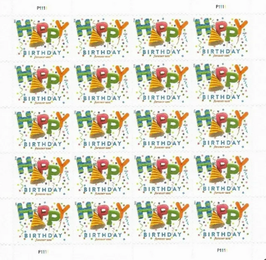 USPS Happy Birthday Forever First Class Postage Stamps image 0