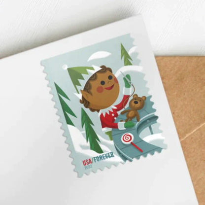 USPS Holiday Elves Forever Postage Stamps image 4