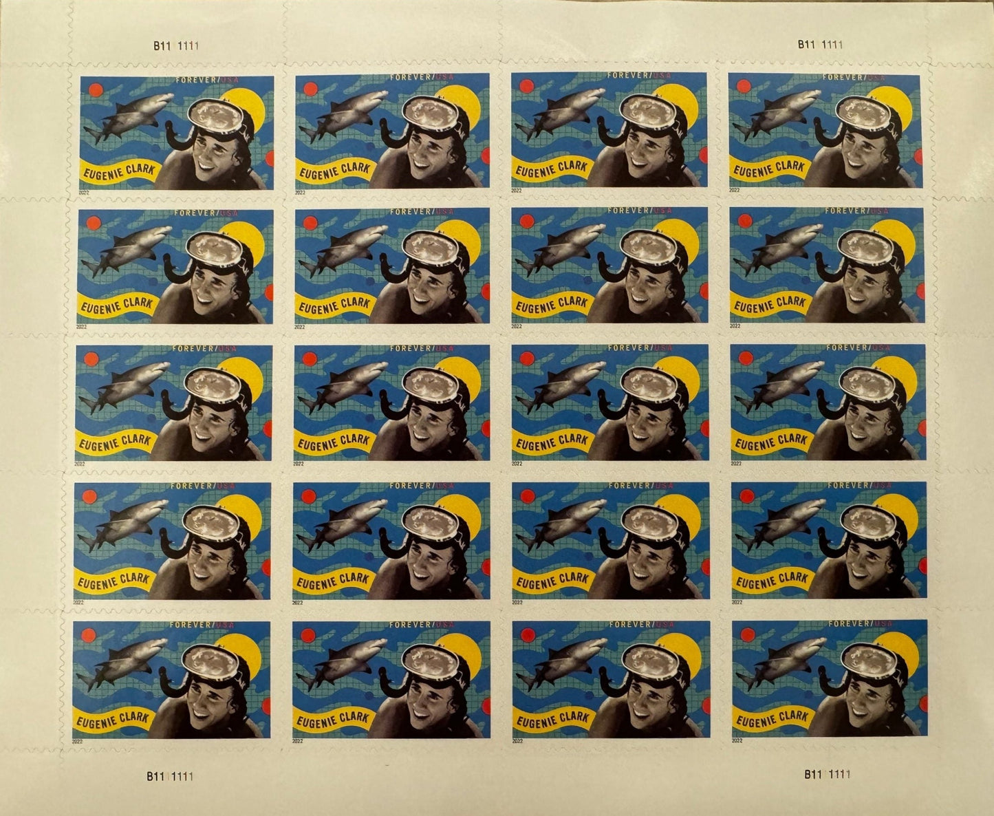 USPS Aquatic Scholar Eugenie Clark Forever First Class Postage Stamps image 1