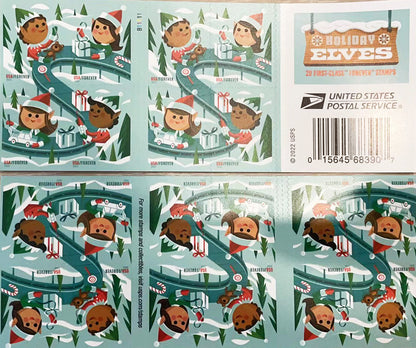 USPS Holiday Elves Forever Postage Stamps image 0